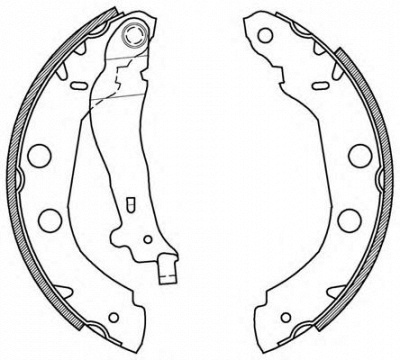 OPEN PARTS bsa215600 -  Комплект тормозных колодок